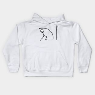 Pole Vaulting Kids Hoodie